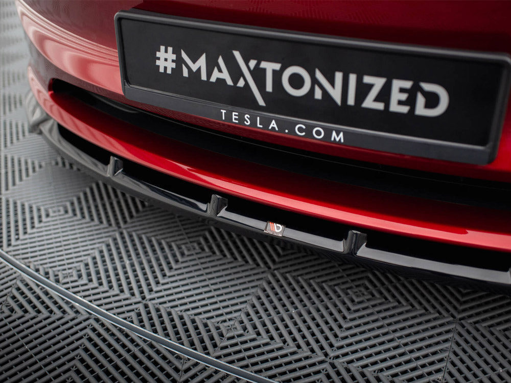 Front Splitter V.2 compatible with Tesla Model 3 FL Project Highland