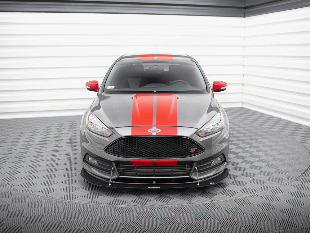 Hybrid Front Splitter V.1 compatible with Ford Focus ST Mk3 FL