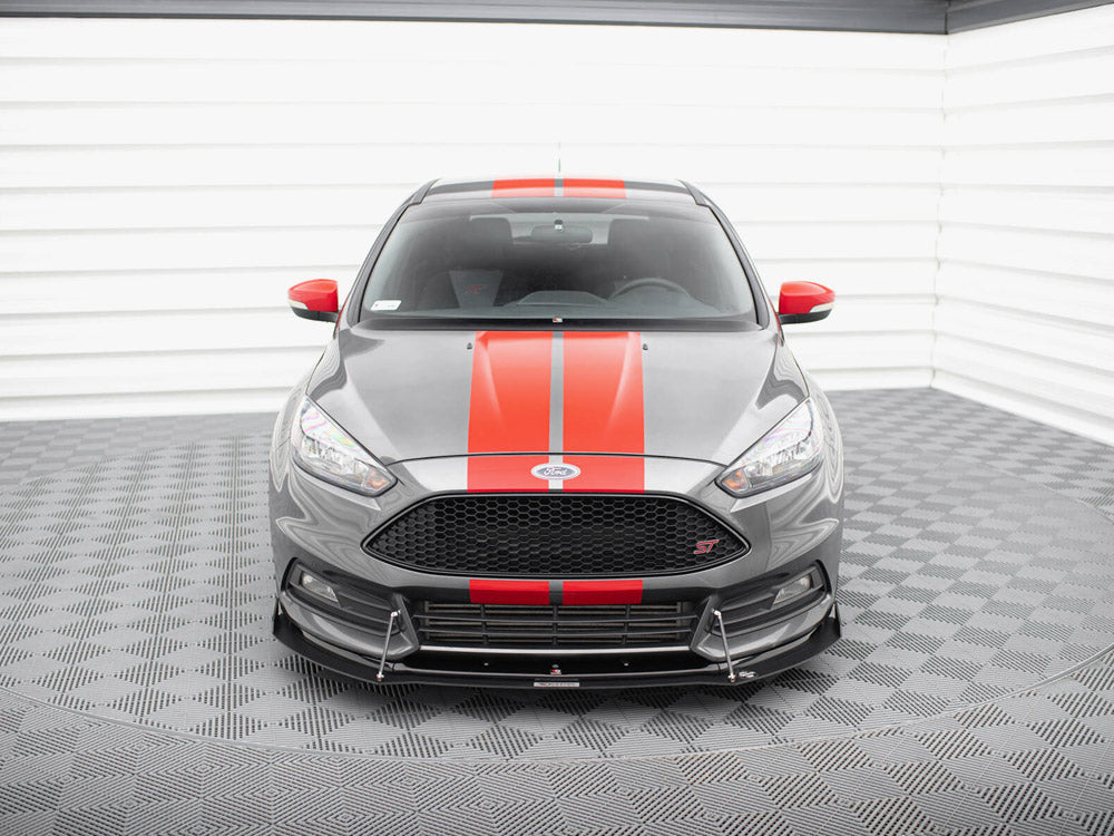 Hybrid Front Splitter V.2 compatible with Ford Focus ST Mk3 FL