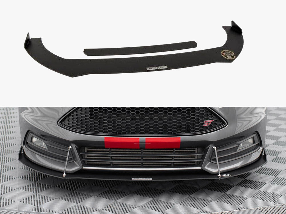 Racing Front Splitter V.2 compatible with Ford Focus ST Mk3 FL