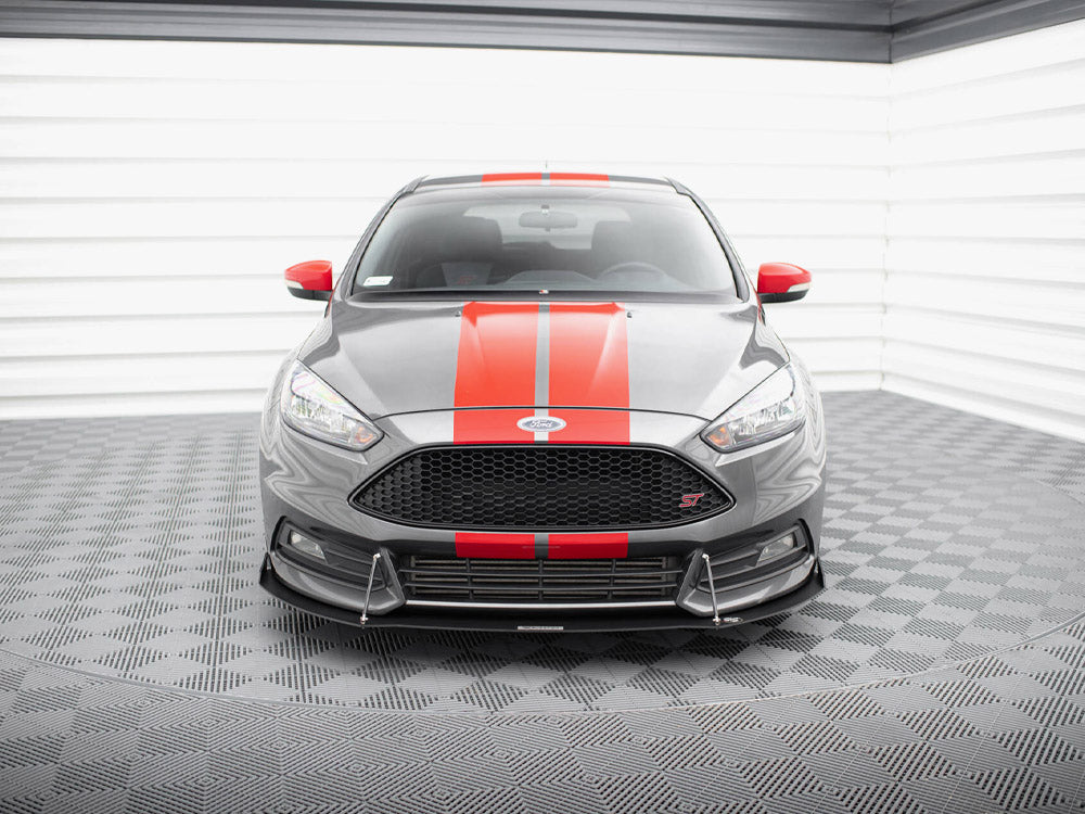 Racing Front Splitter V.2 compatible with Ford Focus ST Mk3 FL