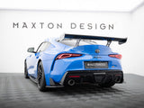 Carbon Spoiler With External Brackets Uprights compatible with Toyota Supra Mk5