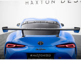 Carbon Spoiler With External Brackets Uprights compatible with Toyota Supra Mk5