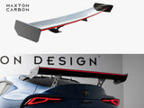 Carbon Spoiler With External Brackets Uprights + LED compatible with Toyota Supra Mk5