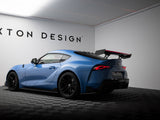 Carbon Spoiler With External Brackets Uprights + LED compatible with Toyota Supra Mk5