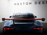 Carbon Spoiler With External Brackets Uprights + LED compatible with Toyota Supra Mk5