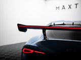 Carbon Spoiler With External Brackets Uprights + LED compatible with Toyota Supra Mk5
