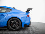 Carbon Spoiler With External Brackets Uprights + LED compatible with Toyota Supra Mk5