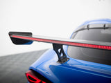 Carbon Spoiler With External Brackets Uprights + LED compatible with Toyota Supra Mk5
