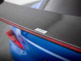Carbon Spoiler With External Brackets Uprights + LED compatible with Toyota Supra Mk5