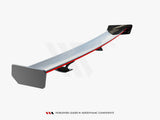 Carbon Spoiler With External Brackets Uprights + LED compatible with Toyota Supra Mk5