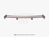 Carbon Spoiler With External Brackets Uprights + LED compatible with Toyota Supra Mk5