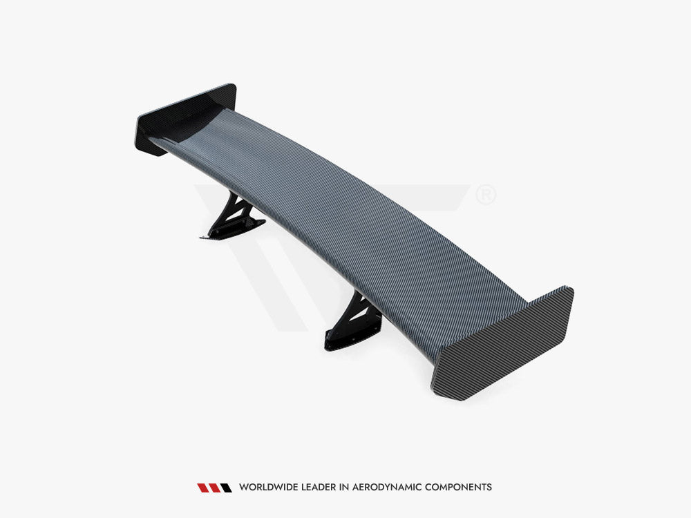 Carbon Spoiler With External Brackets Uprights + LED compatible with Toyota Supra Mk5
