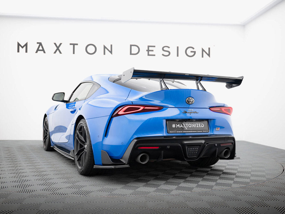 Carbon Spoiler With Upper Swan Mounting compatible with Toyota Supra Mk5