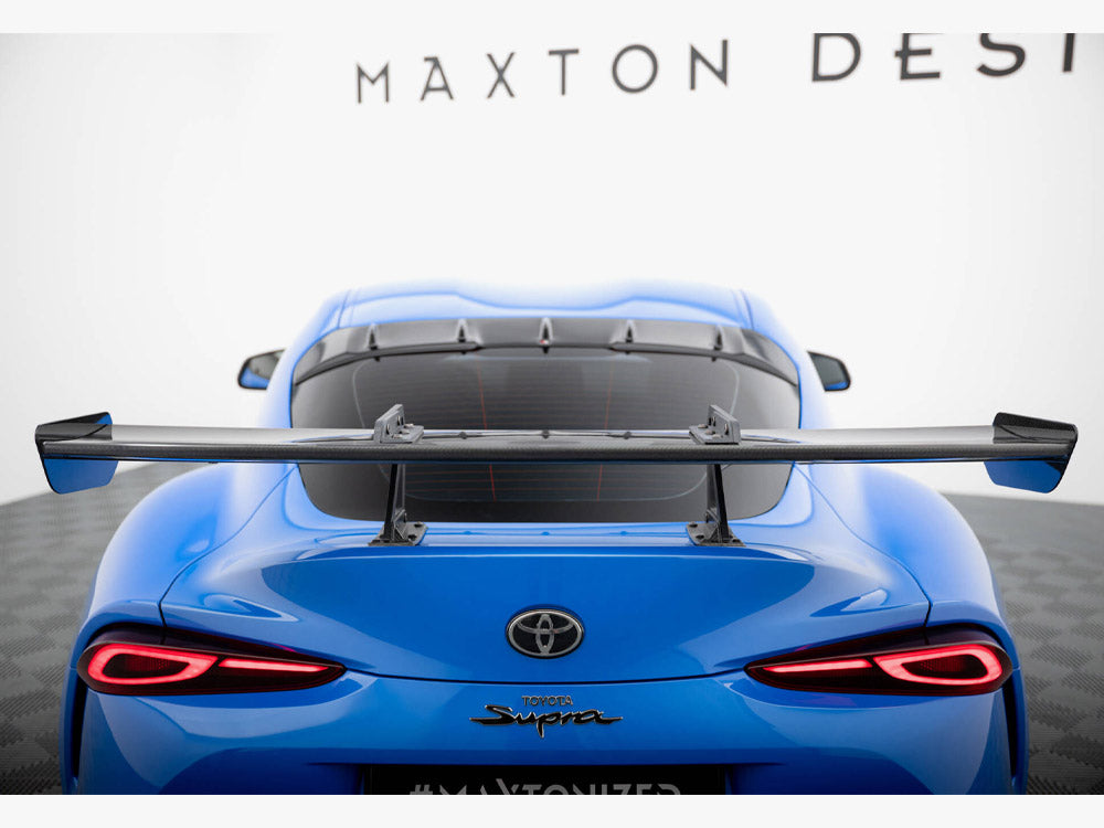 Carbon Spoiler With Upper Swan Mounting compatible with Toyota Supra Mk5