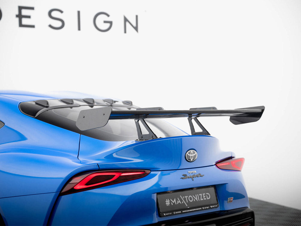 Carbon Spoiler With Upper Swan Mounting compatible with Toyota Supra Mk5