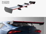 Carbon Spoiler With Upper Swan Mounting + LED compatible with Toyota Supra Mk5