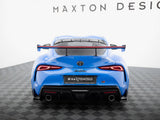 Carbon Spoiler With Upper Swan Mounting + LED compatible with Toyota Supra Mk5