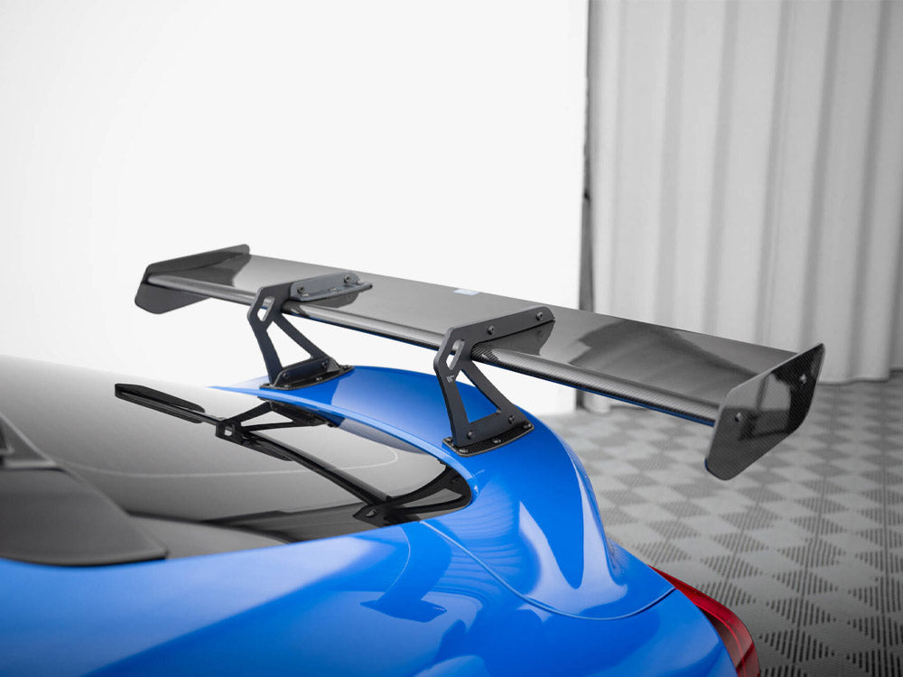Carbon Spoiler With Upper Swan Mounting + LED compatible with Toyota Supra Mk5