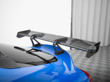 Carbon Spoiler With Upper Swan Mounting + LED compatible with Toyota Supra Mk5