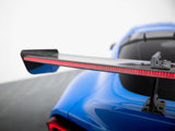 Carbon Spoiler With Upper Swan Mounting + LED compatible with Toyota Supra Mk5