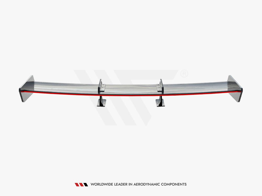 Carbon Spoiler With Upper Swan Mounting + LED compatible with Toyota Supra Mk5