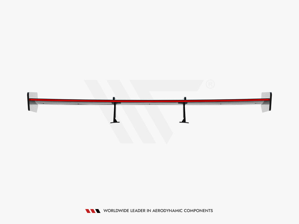 Carbon Spoiler With Upper Swan Mounting + LED compatible with Toyota Supra Mk5