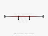 Carbon Spoiler With Upper Swan Mounting + LED compatible with Toyota Supra Mk5