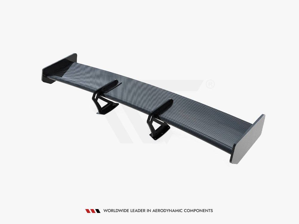 Carbon Spoiler With Upper Swan Mounting + LED compatible with Toyota Supra Mk5