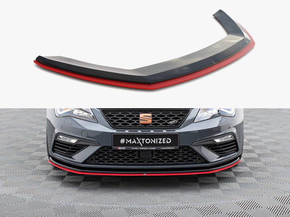 Front Splitter V.3 compatible with SEAT Leon Cupra / FR Mk3 FL