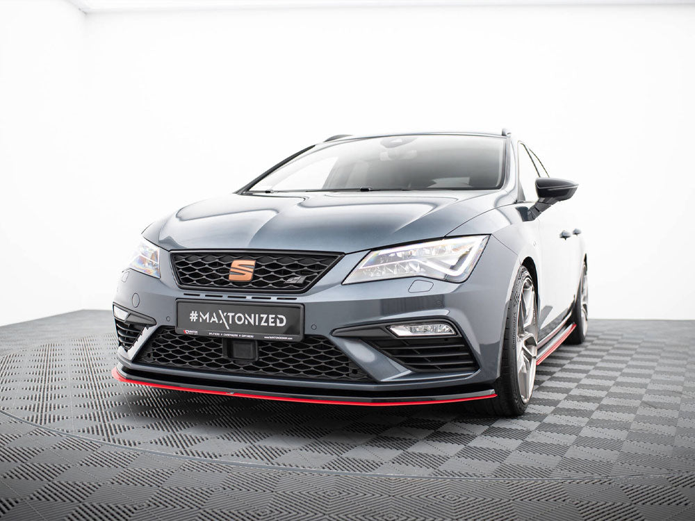 Front Splitter V.3 compatible with SEAT Leon Cupra / FR Mk3 FL