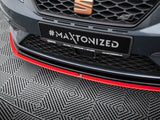 Front Splitter V.3 compatible with SEAT Leon Cupra / FR Mk3 FL