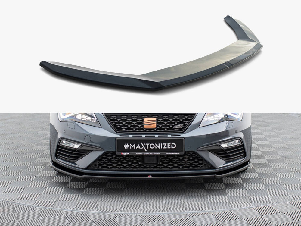 Front Splitter V.2 compatible with SEAT Leon Cupra / FR Mk3 FL