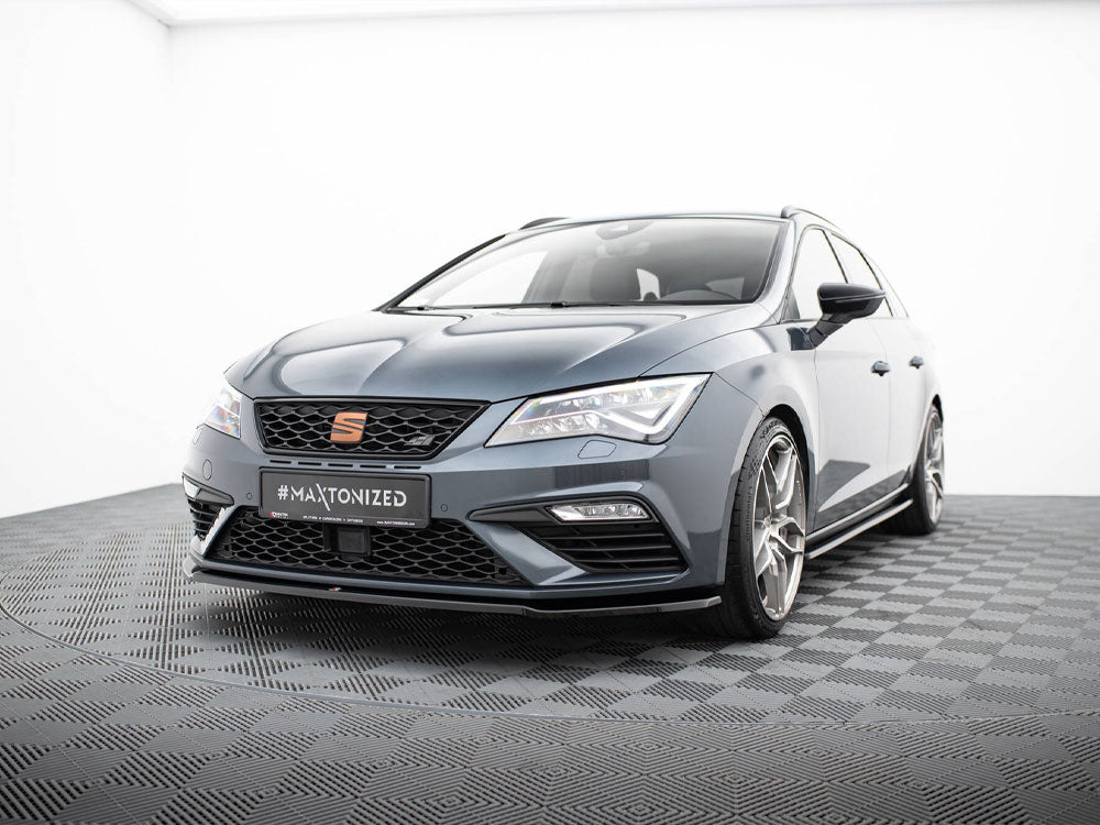 Front Splitter V.2 compatible with SEAT Leon Cupra / FR Mk3 FL