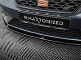 Front Splitter V.2 compatible with SEAT Leon Cupra / FR Mk3 FL