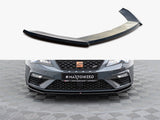 Front Splitter V.4 compatible with SEAT Leon Cupra / FR Mk3 FL