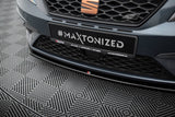 Front Splitter V.4 compatible with SEAT Leon Cupra / FR Mk3 FL