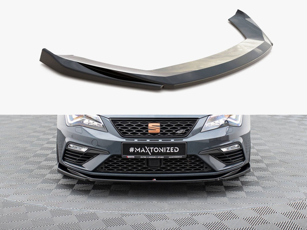 Front Splitter V.5 compatible with SEAT Leon Cupra / FR Mk3 FL