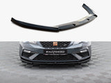 Front Splitter V.6 compatible with SEAT Leon Cupra / FR Mk3 FL