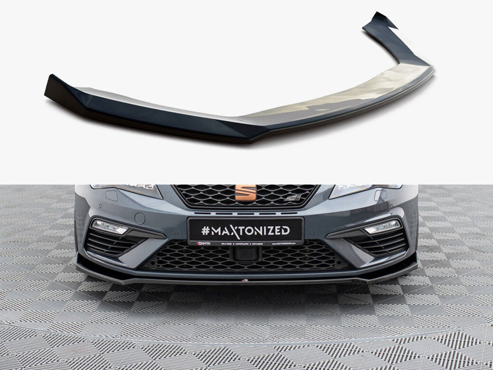 Front Splitter V.7 compatible with SEAT Leon Cupra / FR Mk3 FL