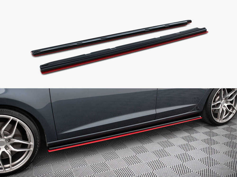 Side Skirts Diffusers V.3 compatible with SEAT Leon Mk3 Cupra / FR Facelift