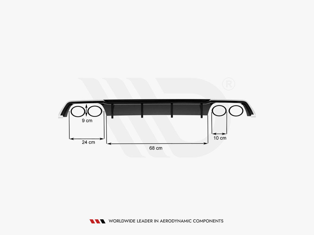 Rear Valance V.3 compatible with SEAT Leon Cupra ST Mk3 FL