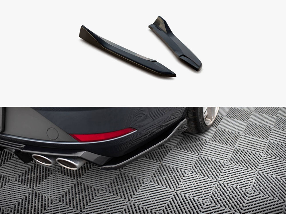 Rear Side Splitters V.3 compatible with SEAT Leon Cupra Mk3 FL Sportstourer - Carbon Look