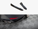 Rear Side Splitters V.3 compatible with SEAT Leon Cupra Mk3 FL Sportstourer - Carbon Look
