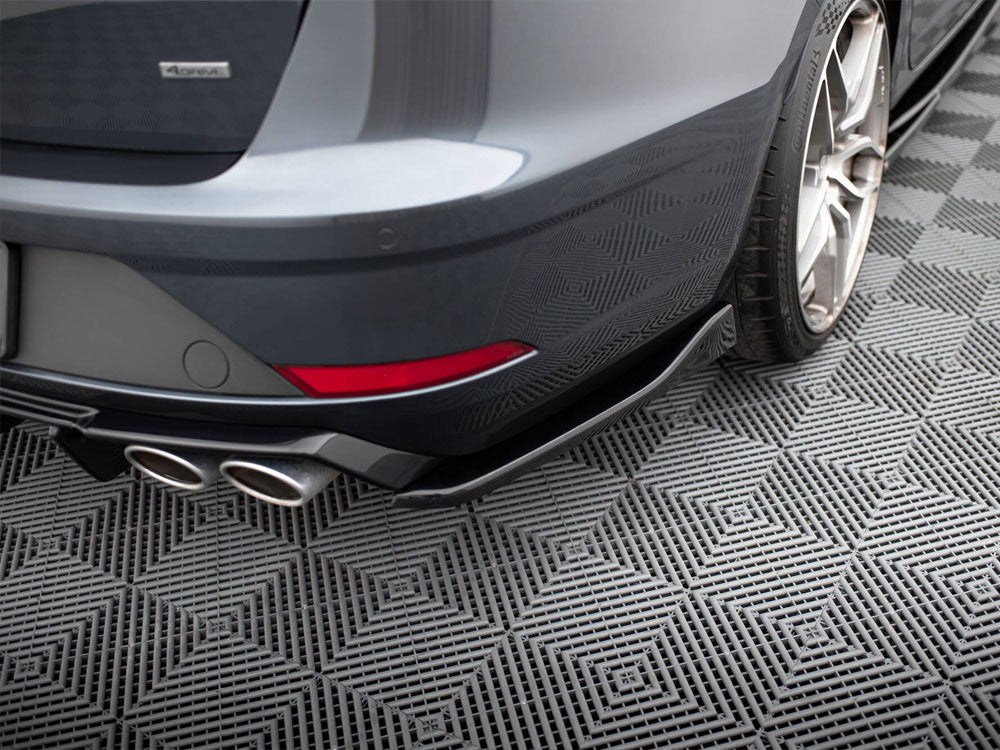 Rear Side Splitters V.3 compatible with SEAT Leon Cupra Mk3 FL Sportstourer - Carbon Look
