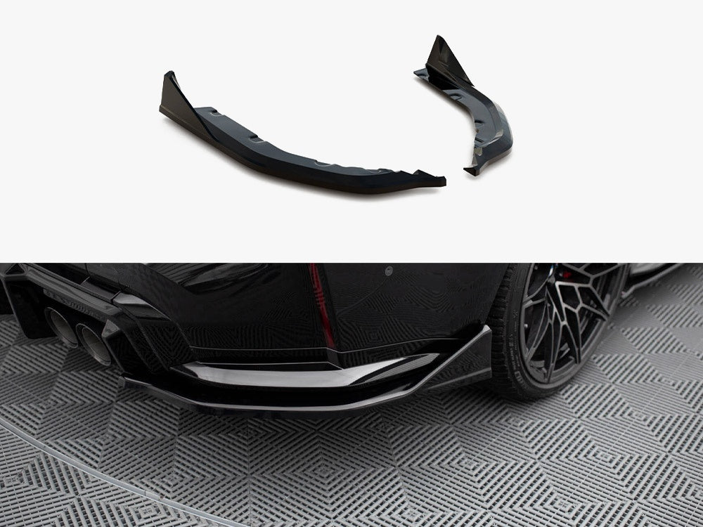 Rear Side Splitters V.6 CSL Look (For Rear Valance V.1) compatible with BMW M3 G80