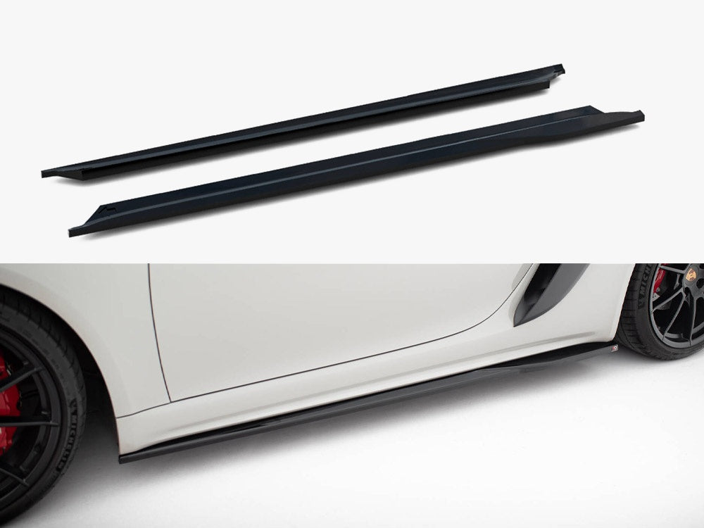 Side Skirt Diffusers V.1 compatible with Porsche 718 Cayman GTS 982c / 718 Boxster GTS 982