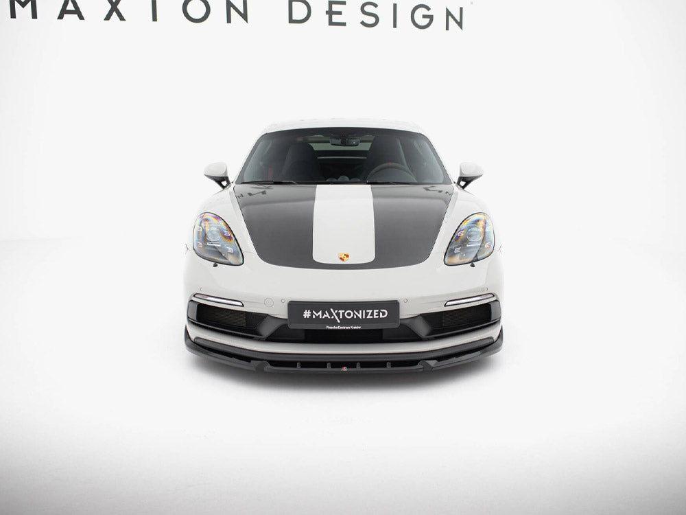 Front Splitter V.2 compatible with Porsche 718 Cayman GTS 982c / 718 Boxster GTS 982