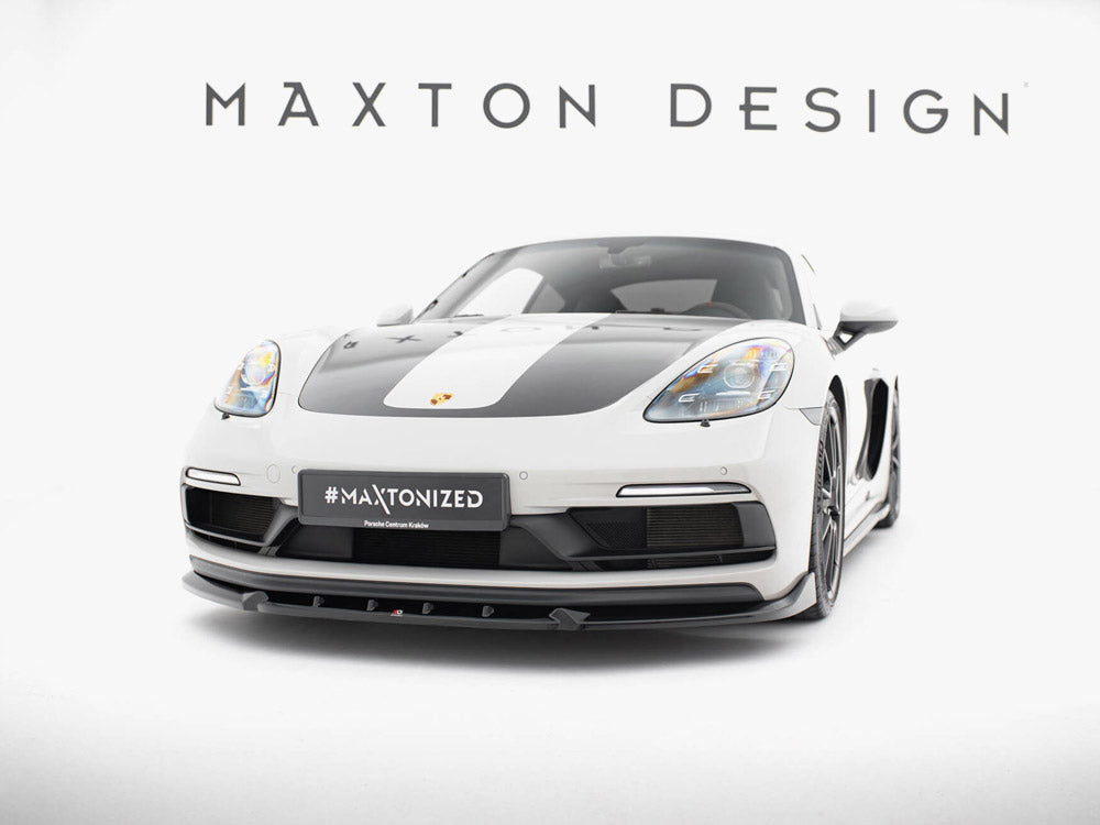 Front Splitter V.2 compatible with Porsche 718 Cayman GTS 982c / 718 Boxster GTS 982