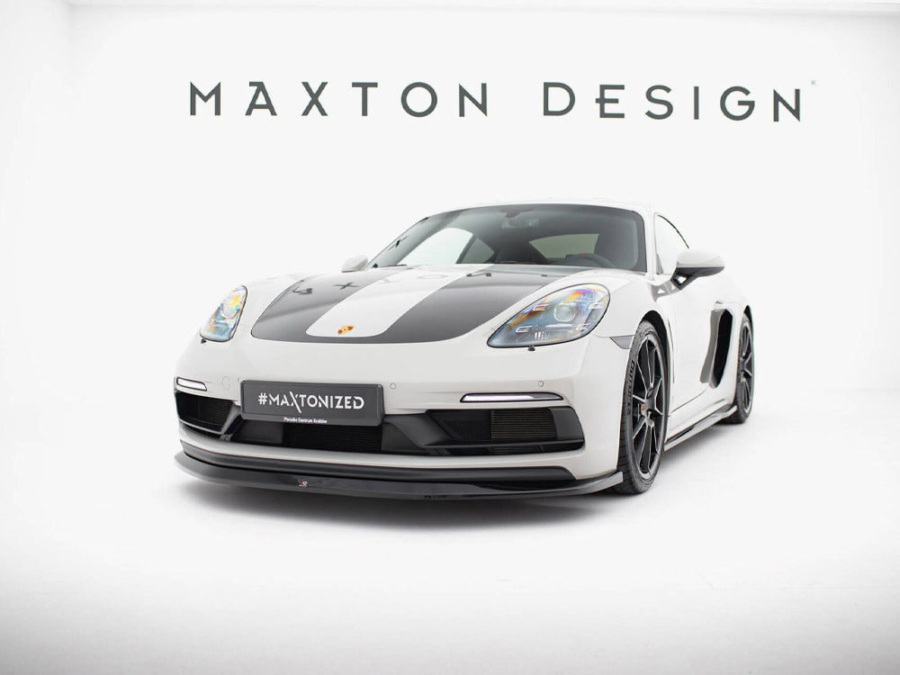 Front Splitter V.1 compatible with Porsche 718 Cayman GTS 982c / 718 Boxster GTS 982